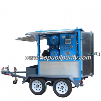 Mobile Trailer Type Transformer Oil Purifier,Oil Treatment Plant