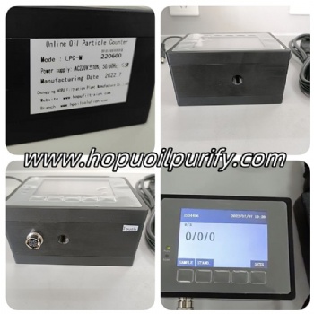Online Hydraulic Oil Particle Counter, Oil NAS Cleanness Meter