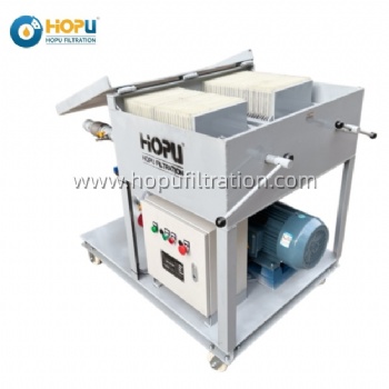 HOPU ISO9001 Small Mobile Plate-and-Frame Oil Filtration Machine for Transformer Oil & Engine Oil Impurity Removal