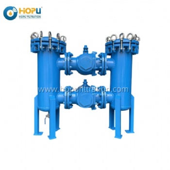 Inline Pipe Oil Filter, Duplex Filter