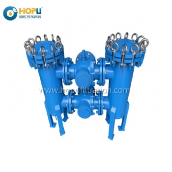 Inline Pipe Oil Filter, Duplex Filter