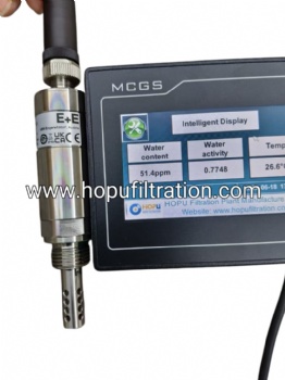 HOPU Inline Oil Moisture Sensor with display screen,Oil Water Meter