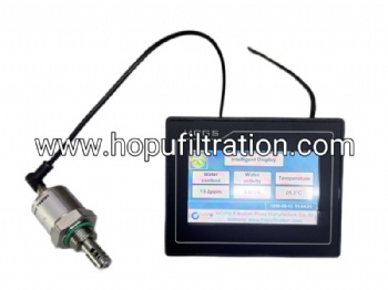 HOPU Inline Oil Moisture Sensor with display screen,Oil Water Meter