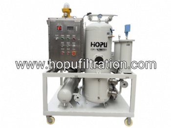 HOPU IECEX Explosion-Proof Vacuum Lubricating Oil Purifier for Industrial Lube Oil Regeneration